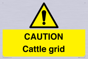 CAUTION Cattle grid